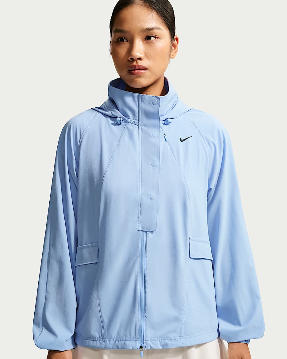 Nike Series Repel 女子拒水高尔夫夹克防晒衣 - 铝蓝/黑