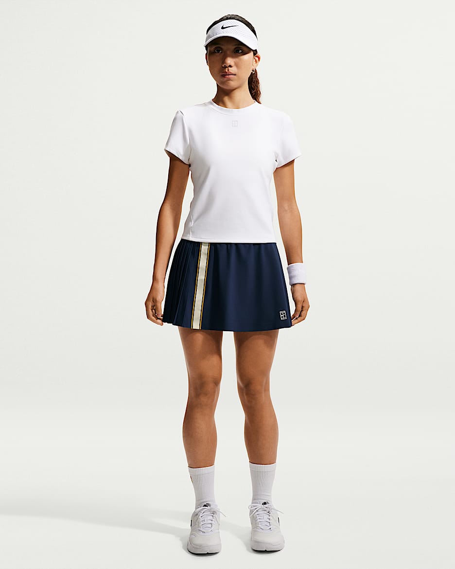NikeCourt Slam Dri-FIT 女子速干网球半身裙 - 二元蓝