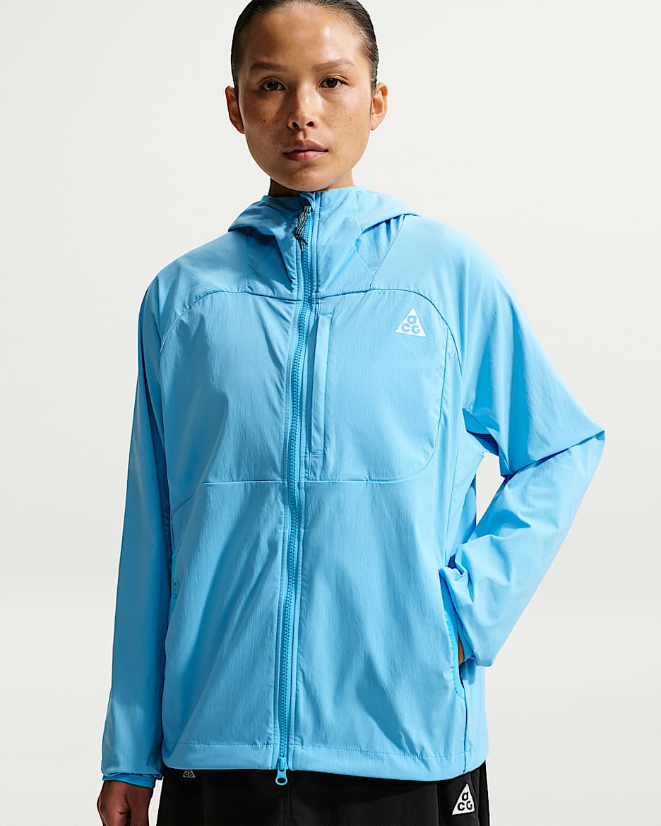 Nike ACG "Five Towers" 女子速干夹克防晒衣 - 波罗的海蓝/波罗的海蓝/黑/山峰白
