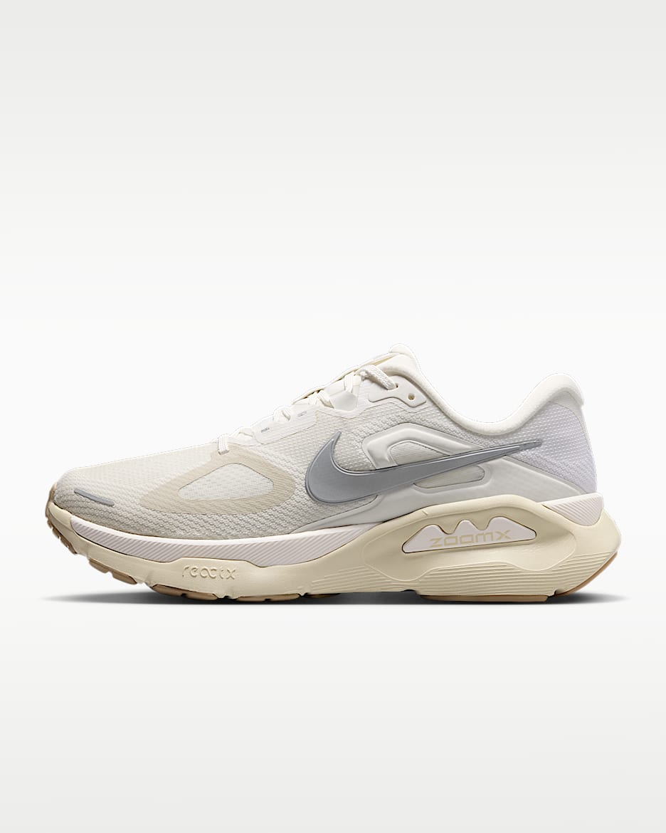 Nike Structure Plus 耐克超级稳程男子公路跑步鞋 - 浅卡其/帆白/橡皮浅褐/金属银
