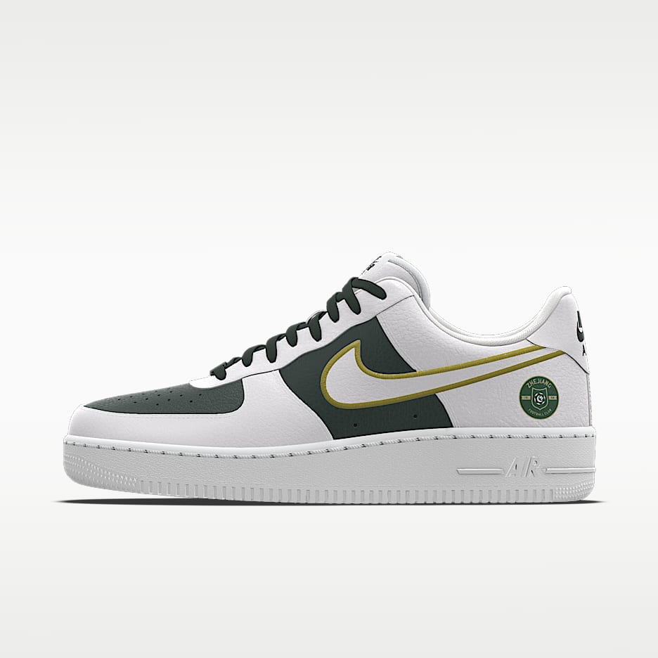 Nike Air Force 1 Low By CSL 专属定制运动鞋 - 绿色/茶色