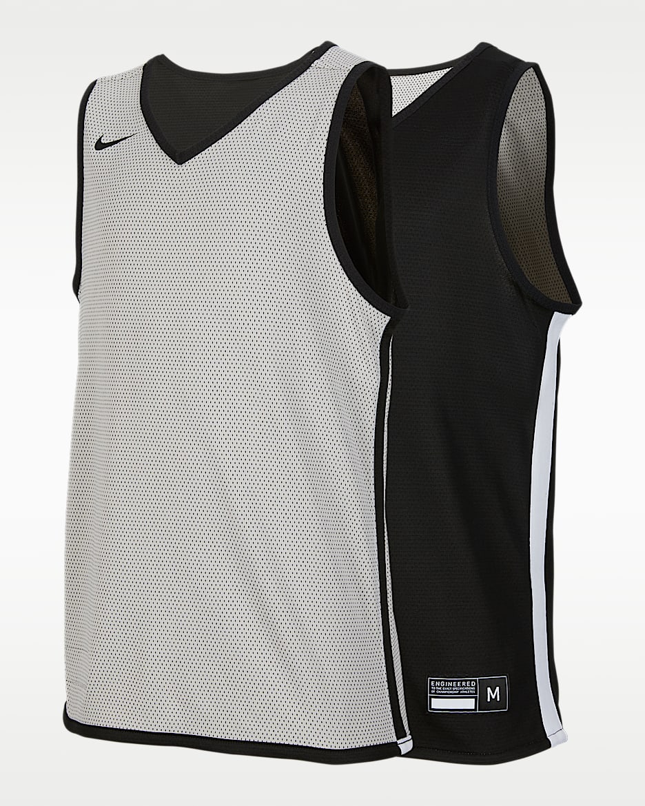 Nike 大童（男孩）训练双面穿球衣 - 黑