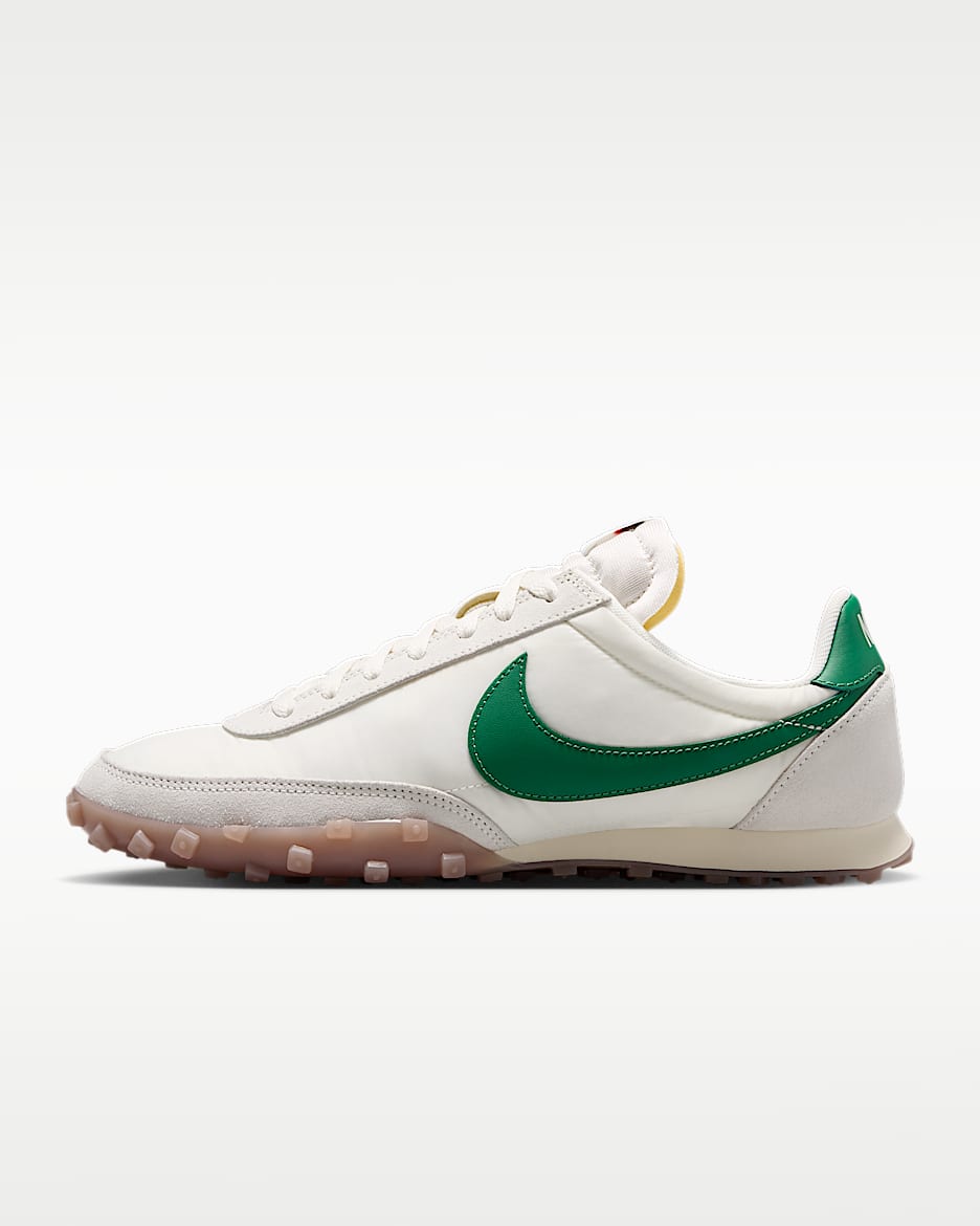 Nike Waffle Racer 许光汉同款男子运动鞋 - 帆白/海滩浅黄/橡皮中褐/松绿