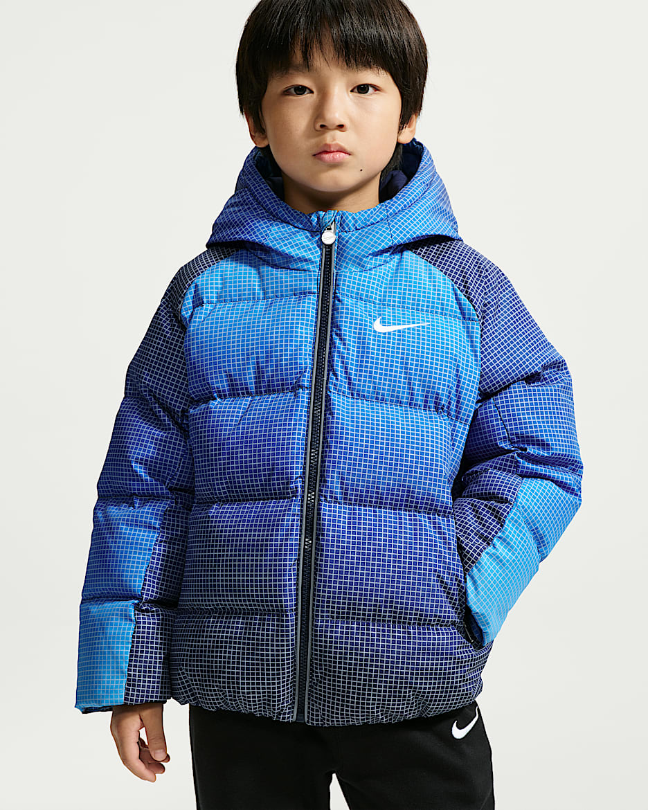 Nike 幼童反光细节羽绒夹克 - 深藏青