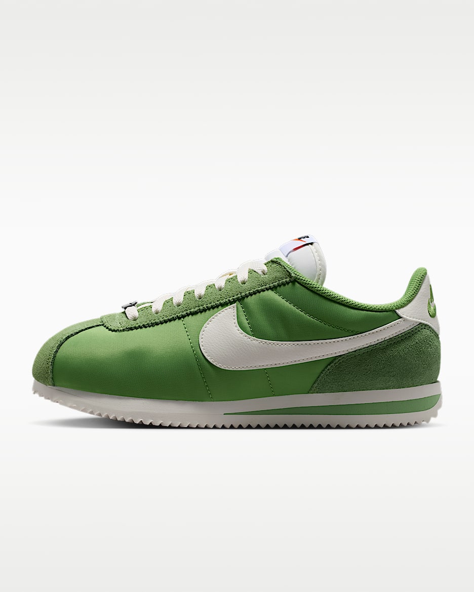 Nike Cortez Textile 郑钦文同款女子运动鞋 - 叶绿/安全橙/黑/帆白