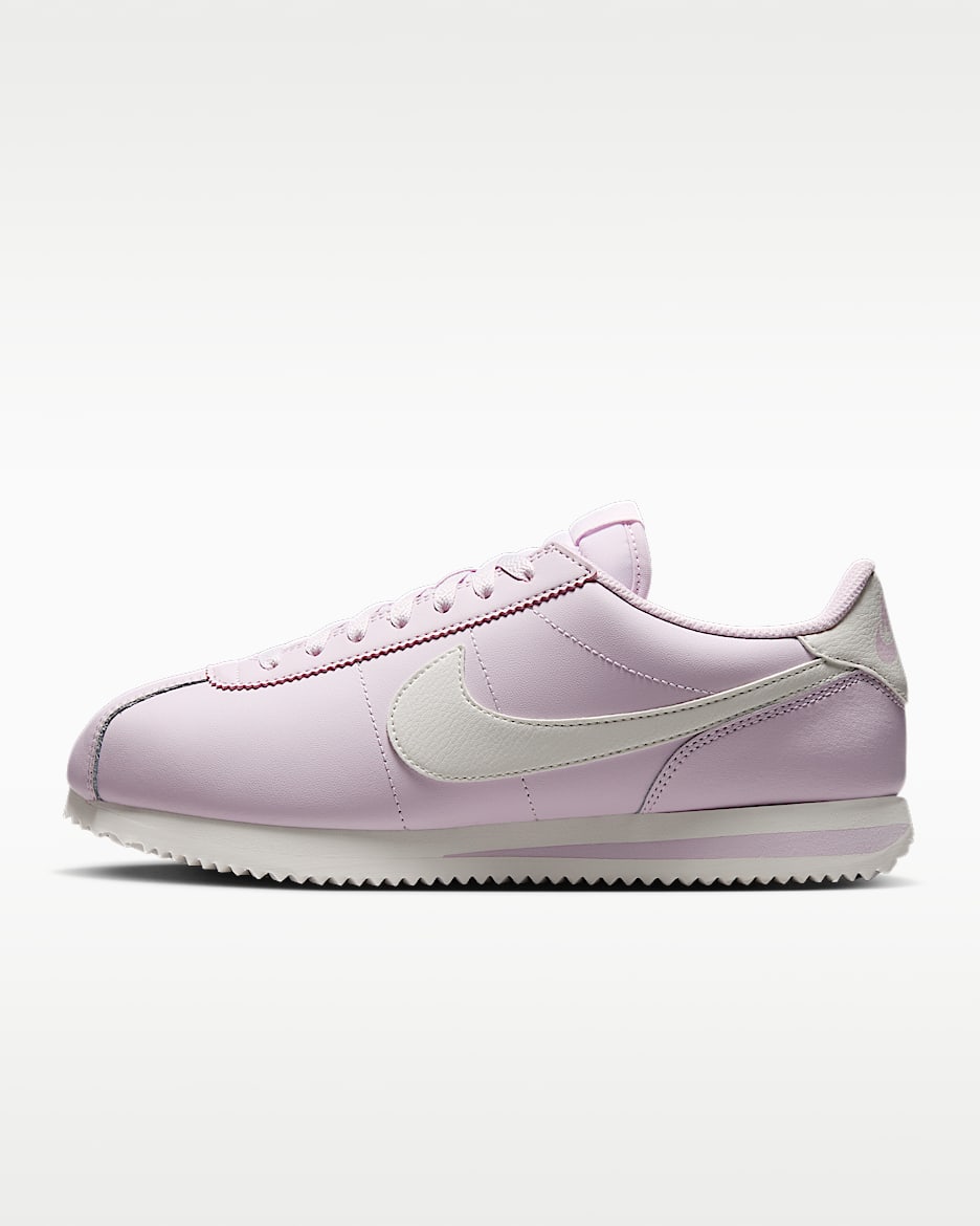 Nike Cortez Leather 女子运动鞋 - 浅紫丁香色/帆白