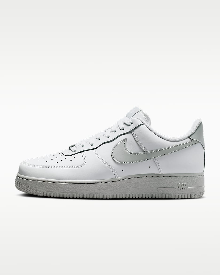 Nike Air Force 1 '07 男子空军一号运动鞋 - 山峰白/山峰白/地层灰