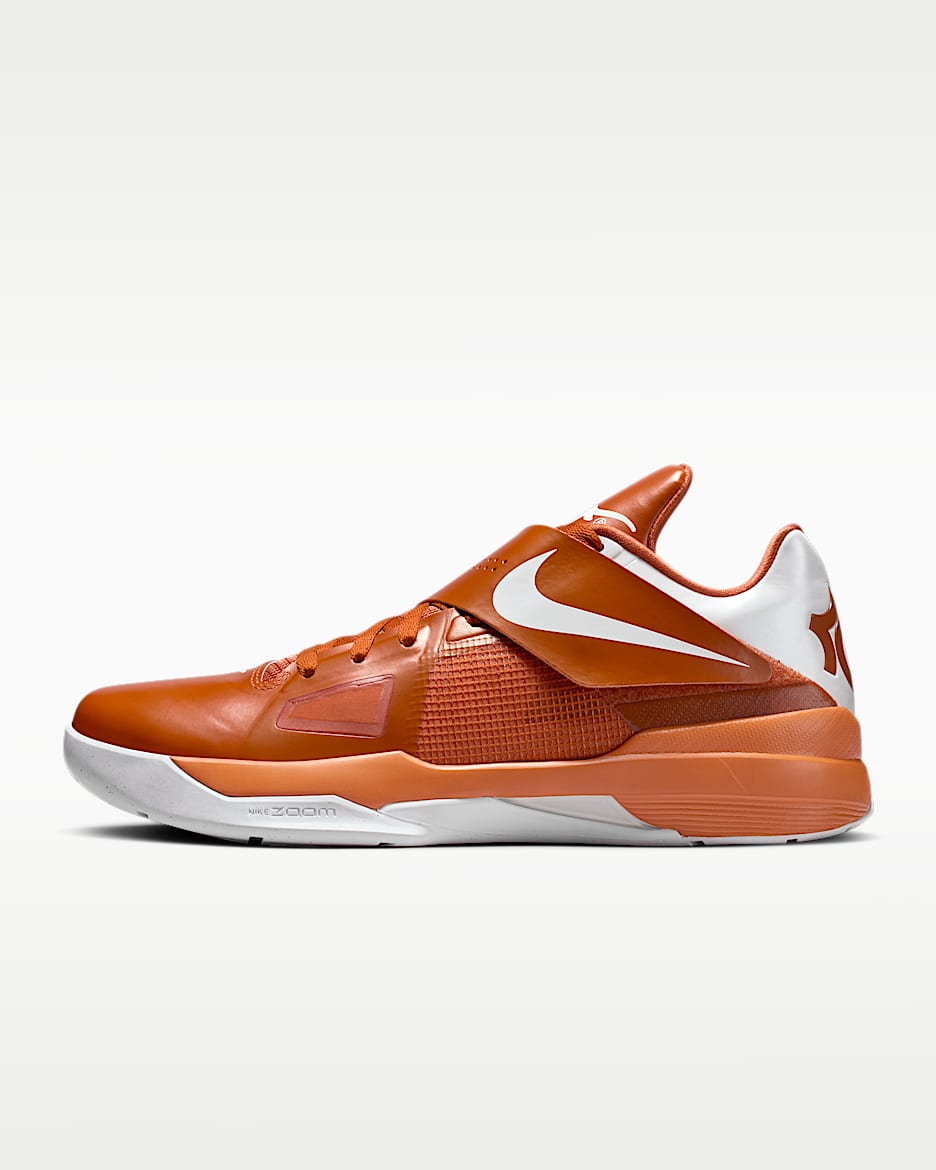 Nike Zoom KD 4 杜兰特男子运动鞋 - 沙漠橙/沙漠橙/白色