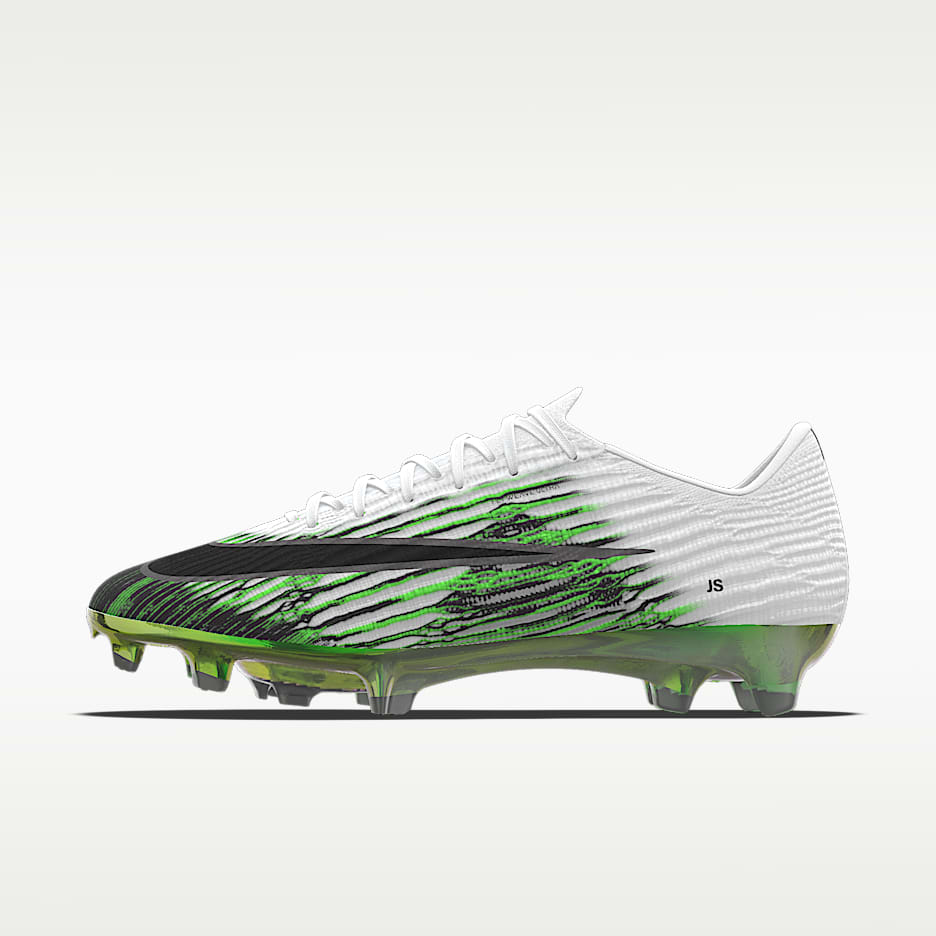 Nike Mercurial Superfly 11 Elite By You 专属定制 FG 天然硬质草地低帮足球鞋 - 白色/白色