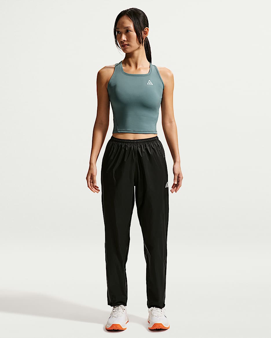 Nike ACG Storm-FIT ADV 女子防风防水中腰越野跑步长裤 - 黑/山峰白