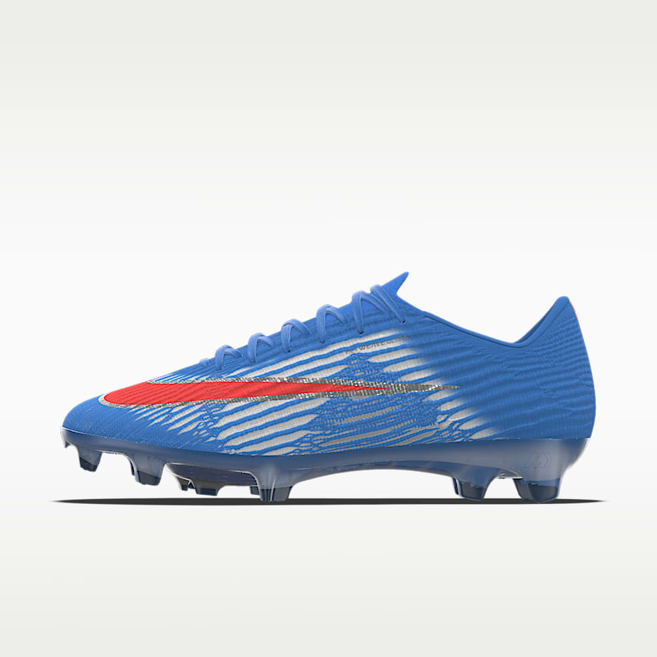 Nike Mercurial Superfly 11 Elite By You 专属定制 FG 天然硬质草地低帮足球鞋 - 浅清透蓝/浅清透蓝