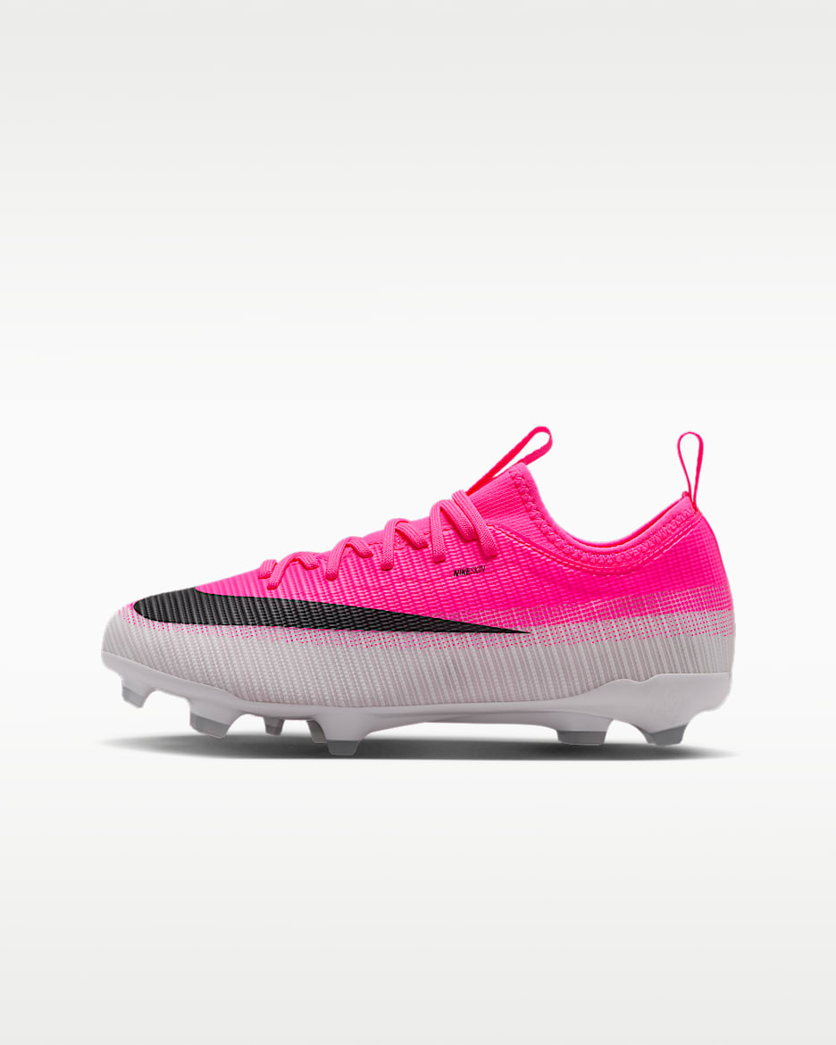 Nike Jr. Mercurial Vapor 17 Academy 耐克刺客系列大童 MG 多种场地低帮足球鞋 - 多色/黑