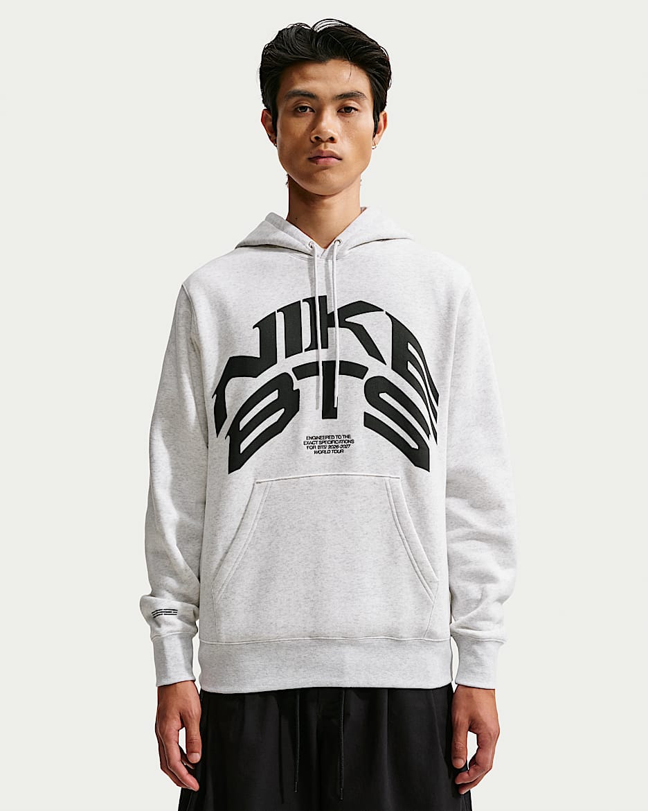 NIKE x BTS 男子加绒套头连帽衫 - 调色桦树色