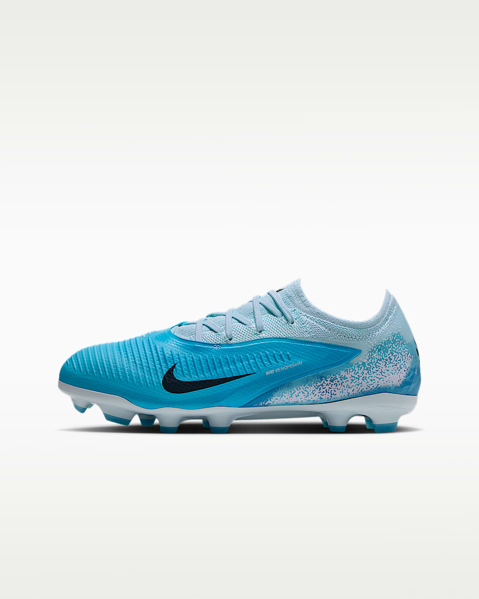 Nike Jr. Phantom 6 Low Pro "Erling Haaland" 耐克暗煞系列哈兰德大童 MG 多种场地低帮足球鞋 - 波罗的海蓝/冰川蓝/日蚀蓝