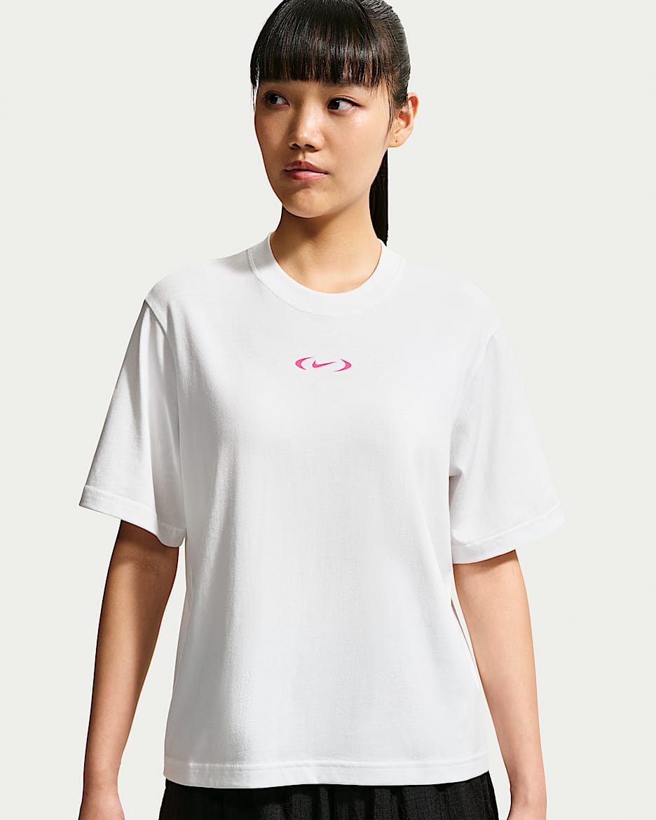 Nike Sportswear Classic 女子宽松短袖T恤 - 山峰白