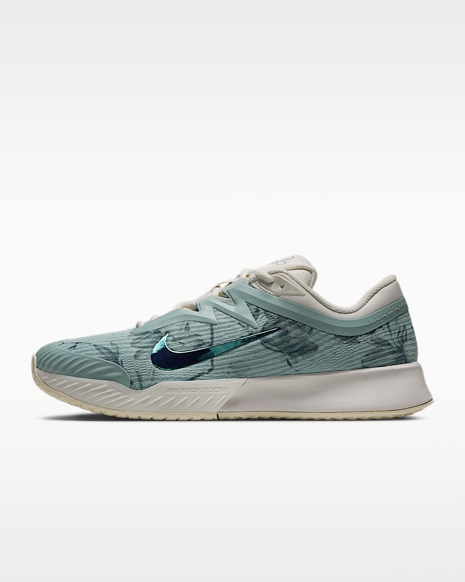 Nike Vapor Pro 3 PRM 男子硬地球场网球鞋 - 雾绿/椰奶色/灰绿/帆白