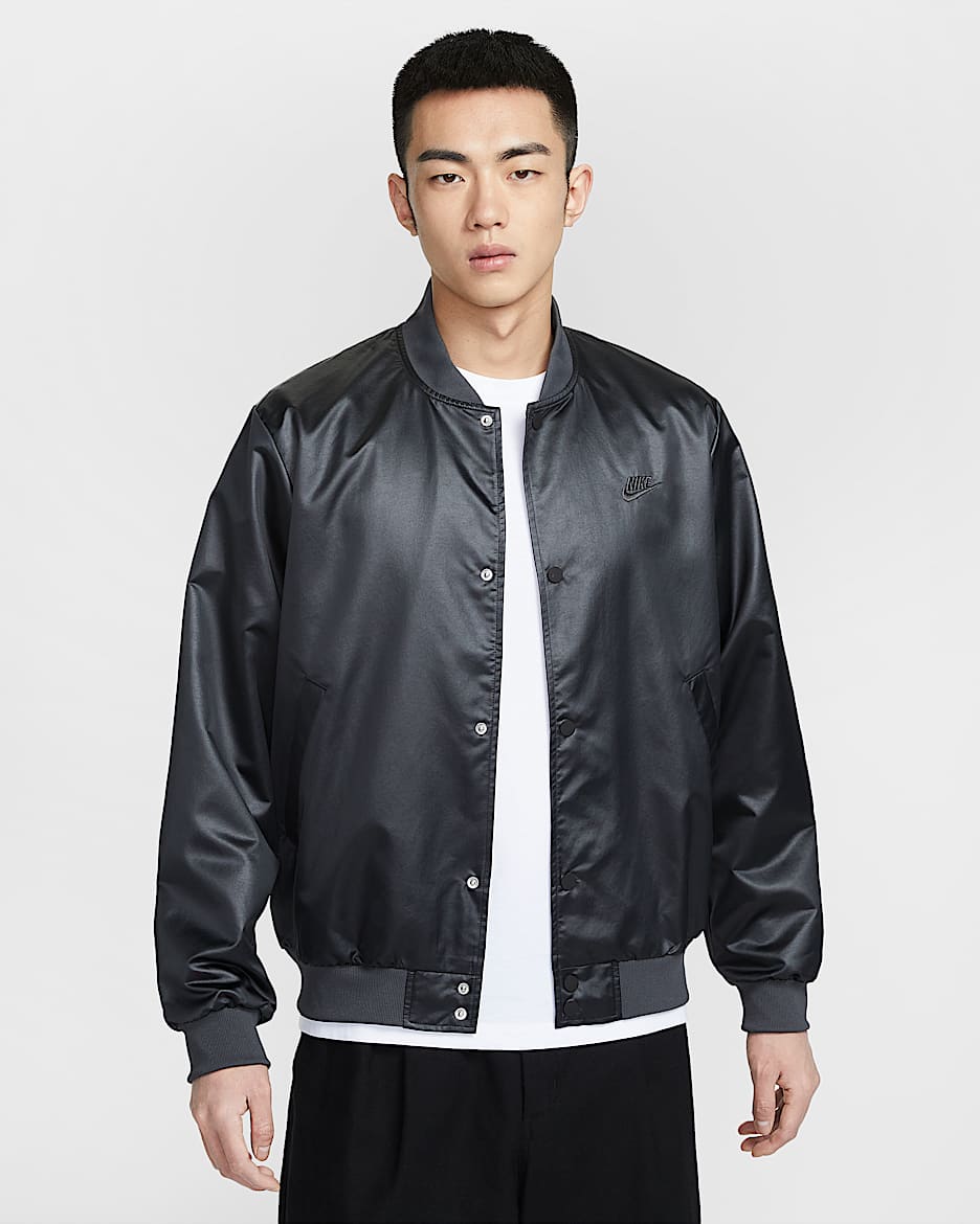 Nike Sportswear Club 男子运动夹克 - 黑/煤黑