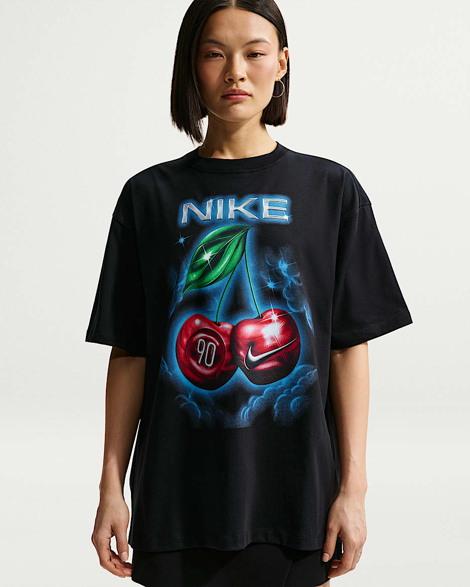 Nike Sportswear Classic 女子 Oversize 风T恤 - 黑