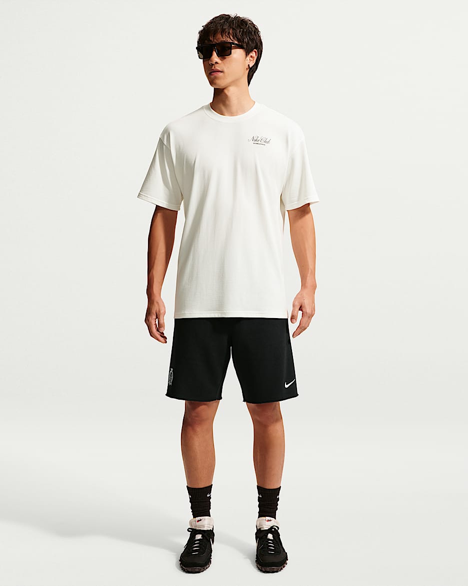 Nike Sportswear Club 男子学院风法式毛圈短裤 - 黑