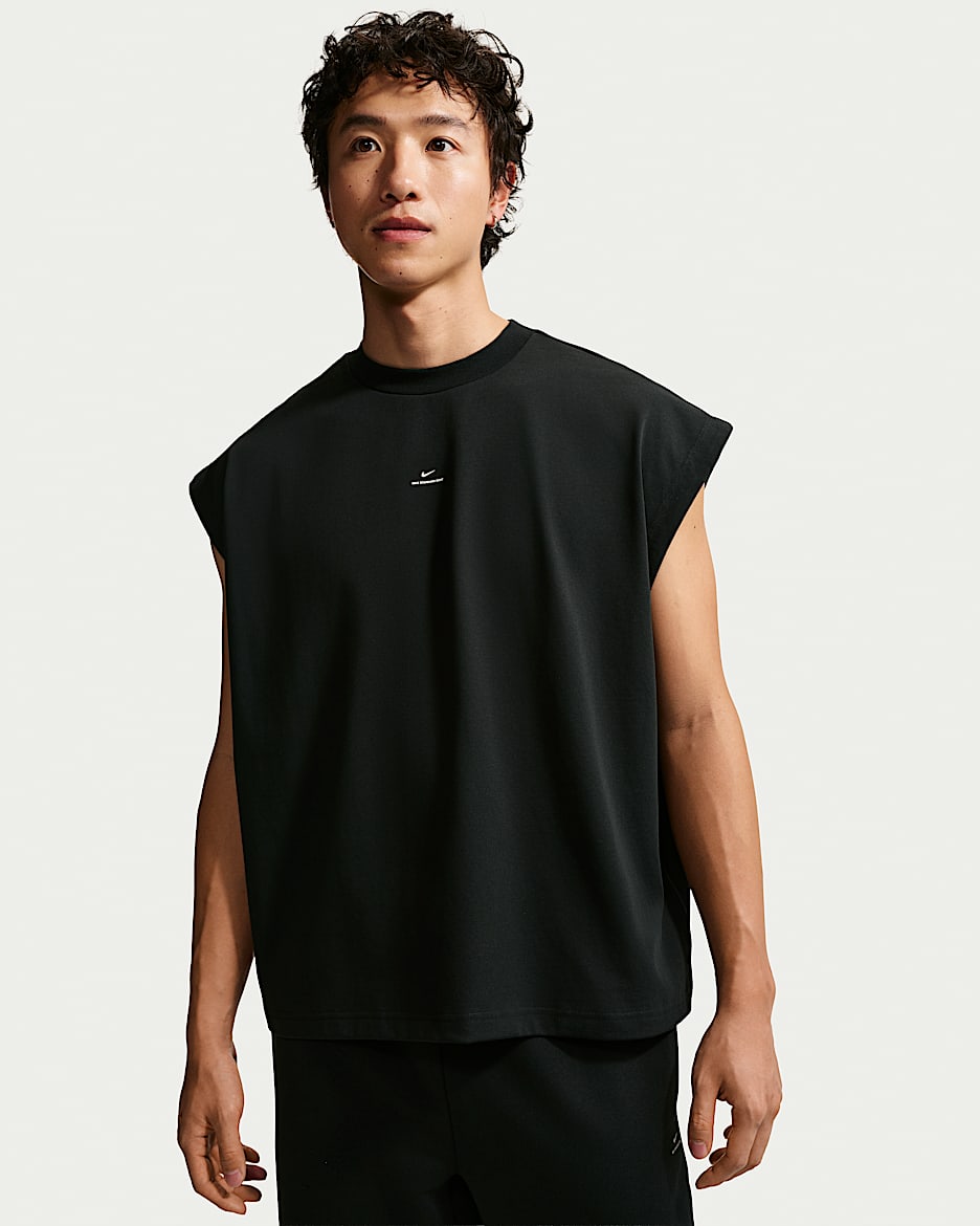 Nike Standard Issue Dri-FIT 耐克篮球小标系列男子速干无袖上衣 - 黑/淡象牙白