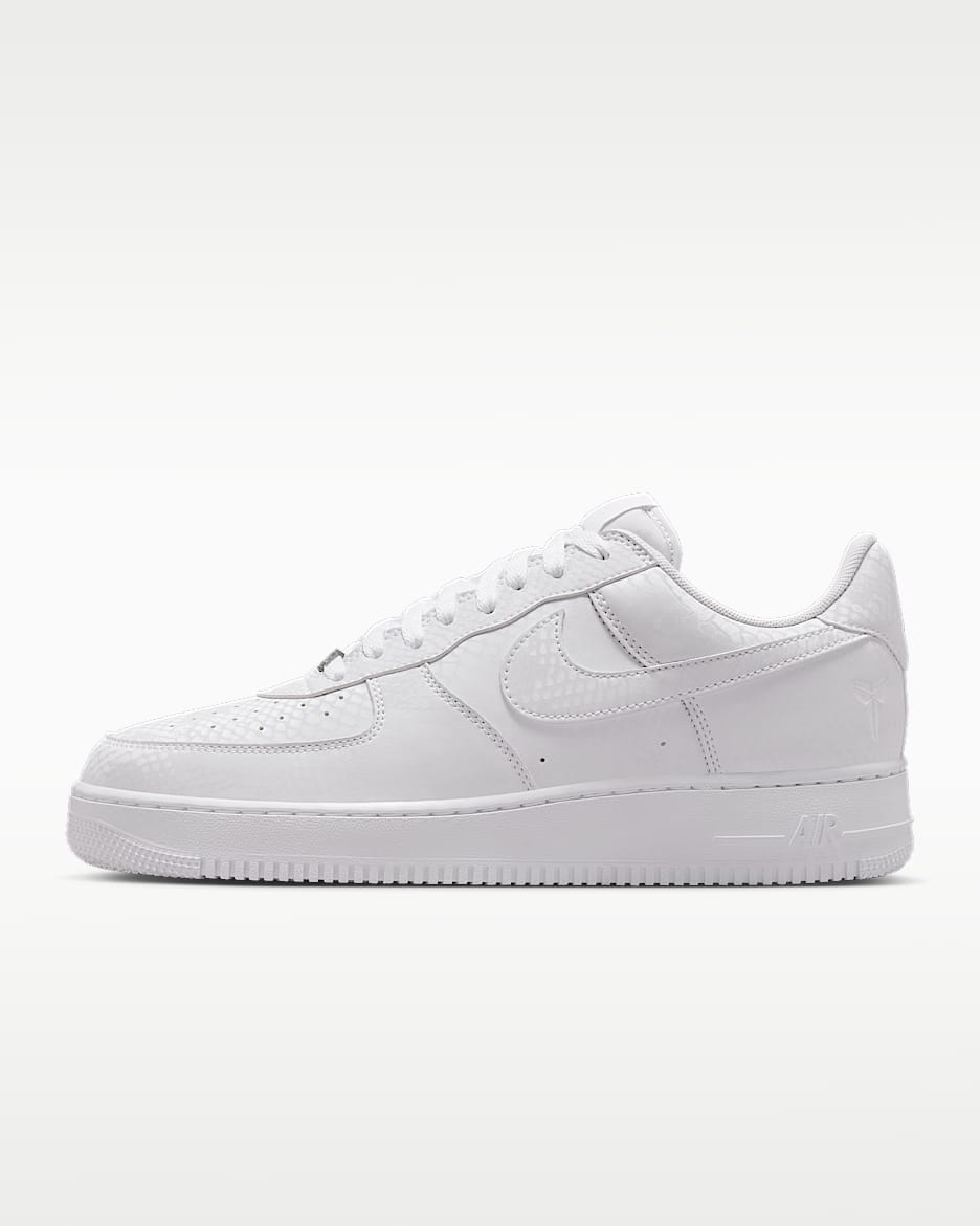 Kobe Air Force 1 Low 科比男子空军一号运动鞋 - 白色/白色