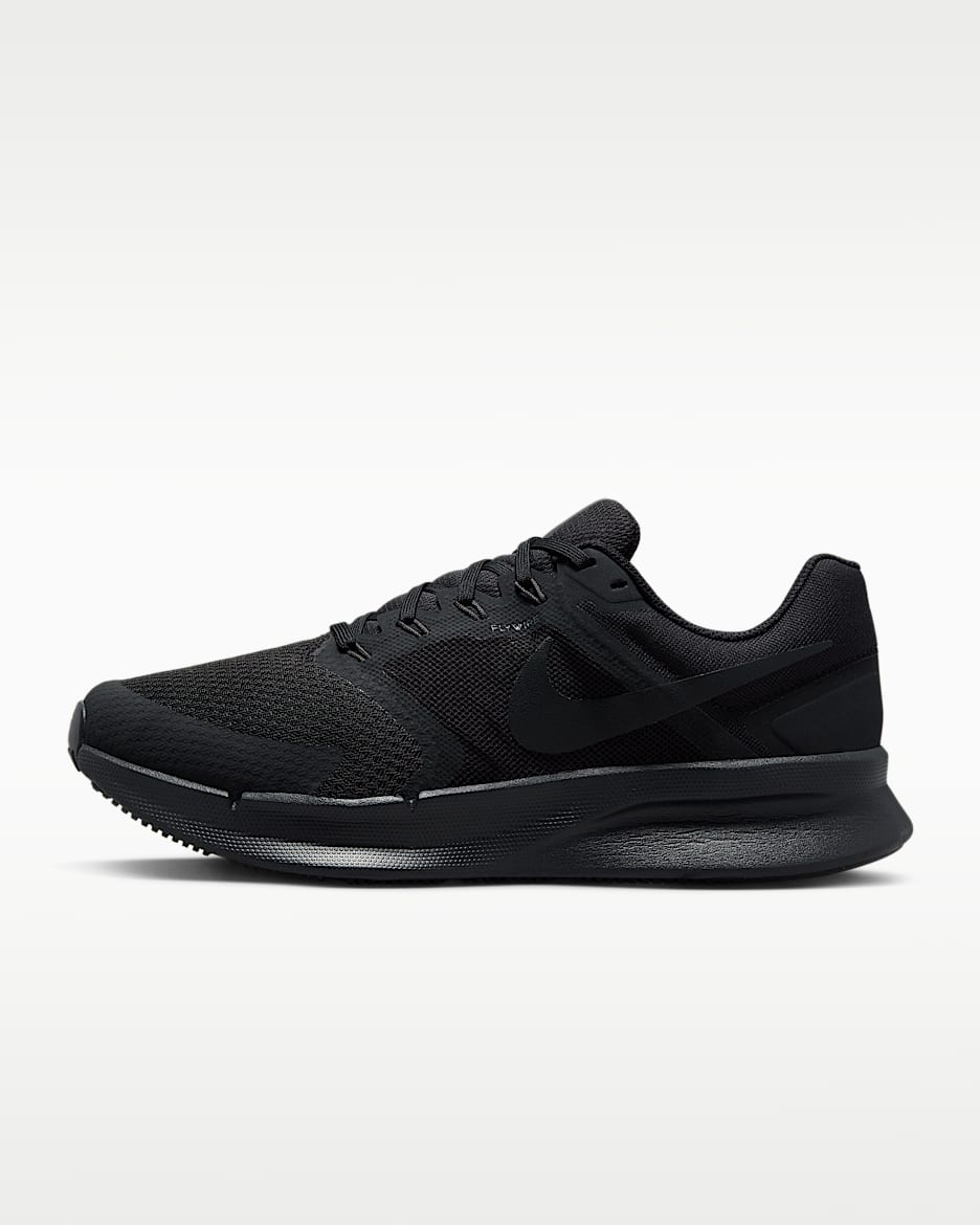 Nike Run Swift 3 男子公路跑步鞋 - 黑/暗烟灰/黑