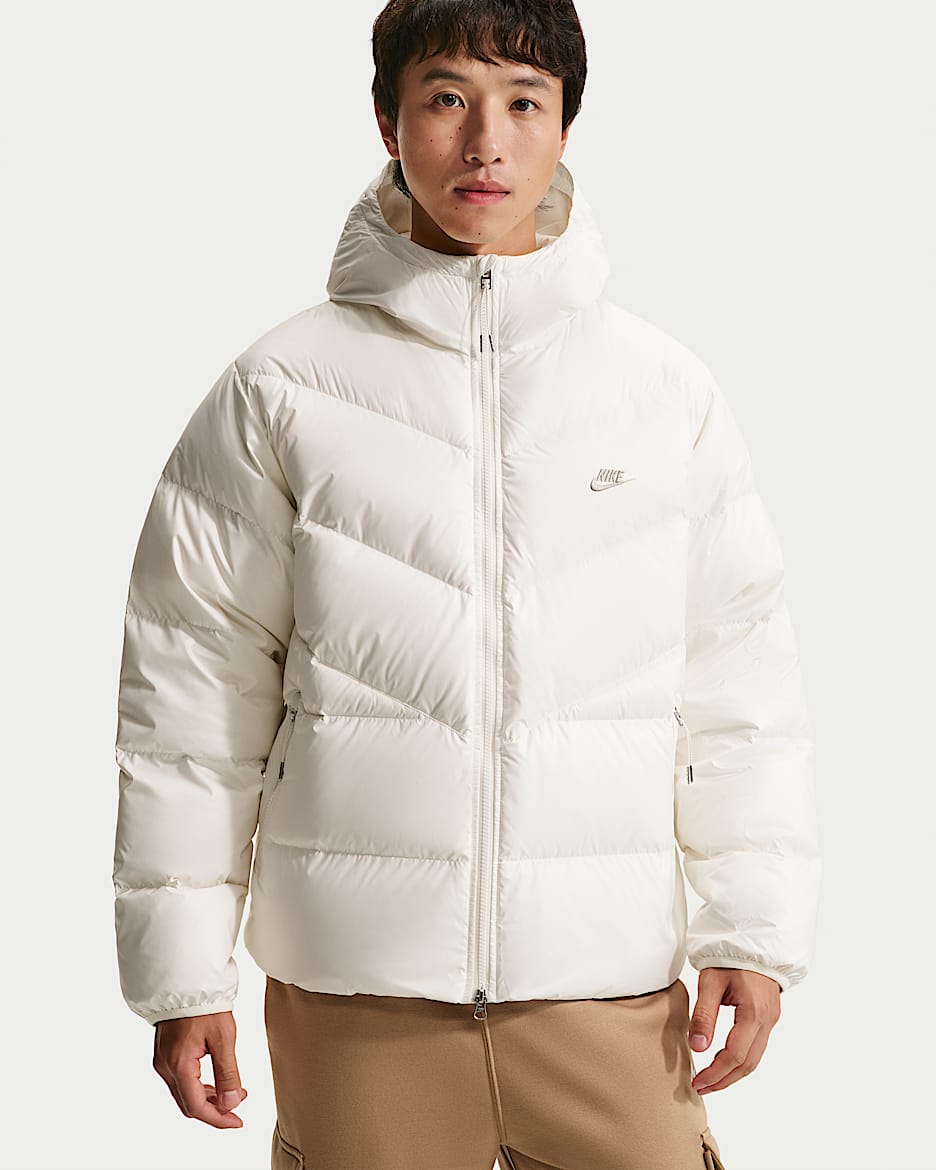 Nike Windrunner 男子拒水羽绒夹克 - 帆白