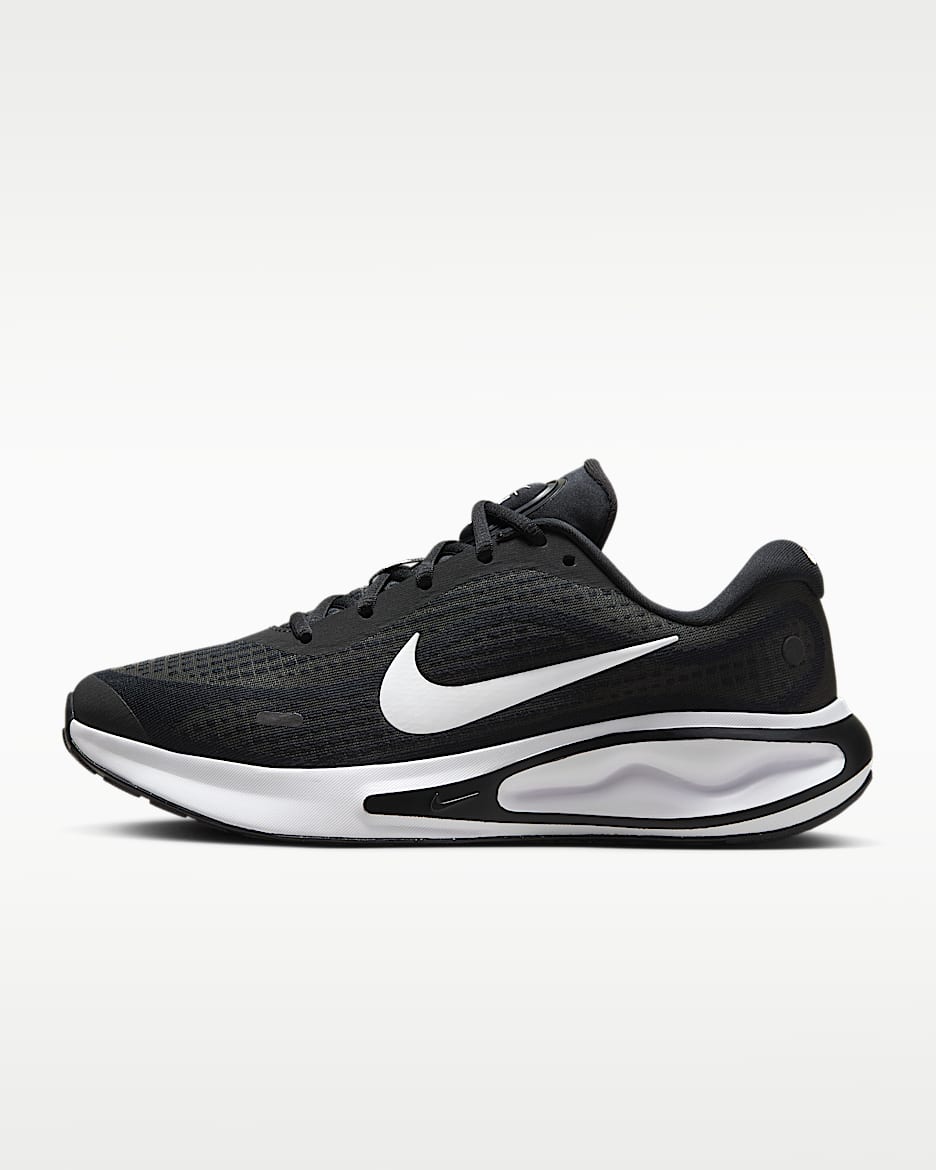 Nike Journey Run 女子公路跑步鞋 - 黑/白色