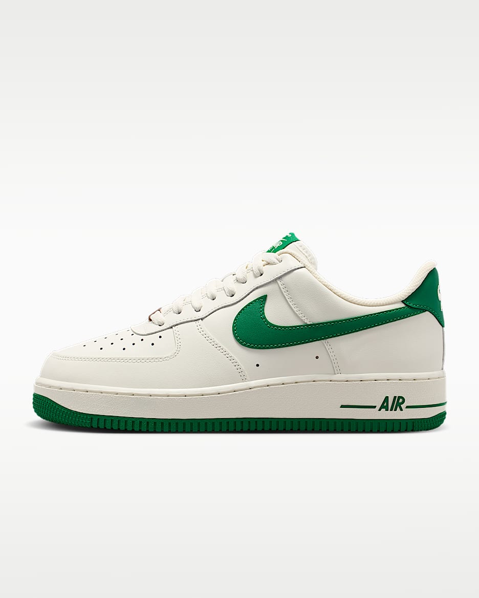 Nike Air Force 1 '07 男子空军一号运动鞋 - 帆白/淡象牙白/多色/庭绿