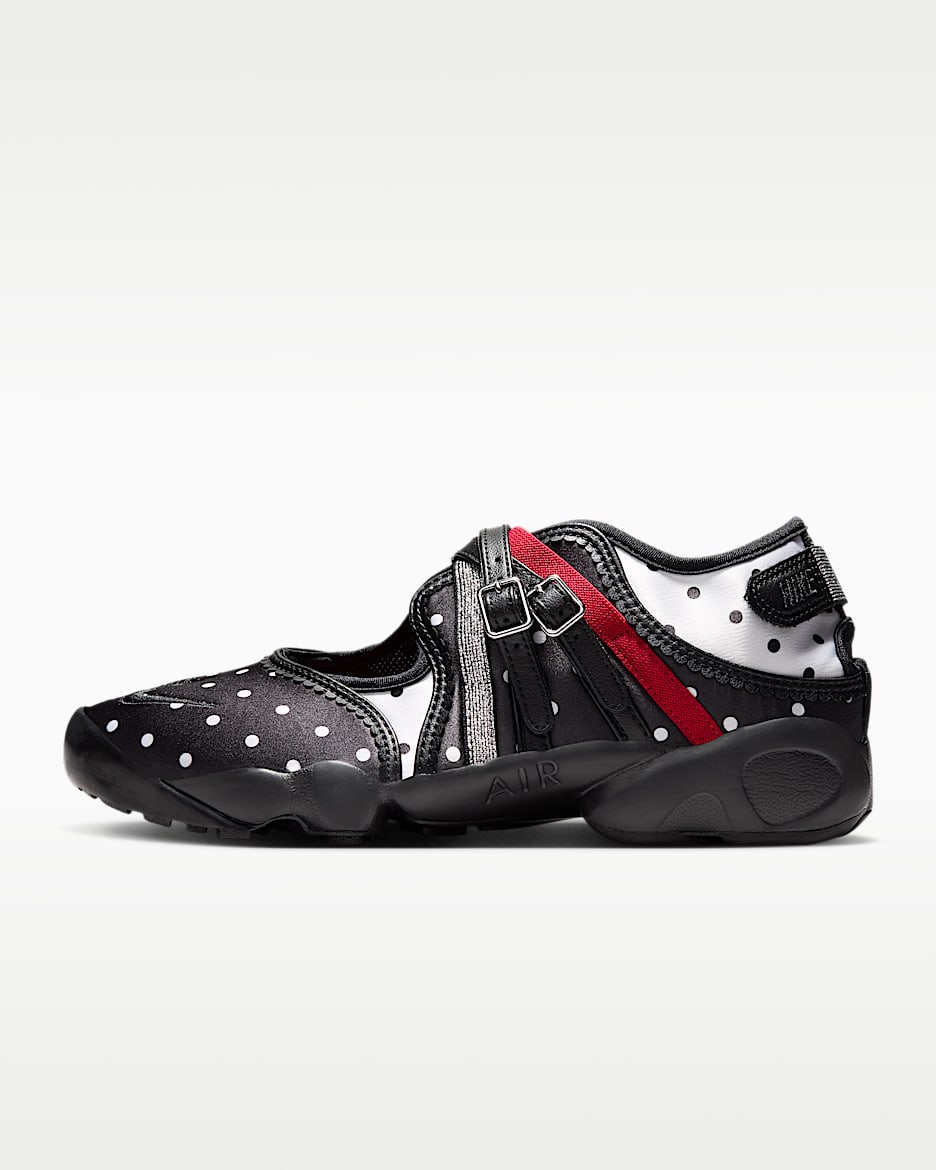 Nike Air Rift Breathe 耐克忍者鞋女子运动鞋 - 黑/黑/金属银/黑