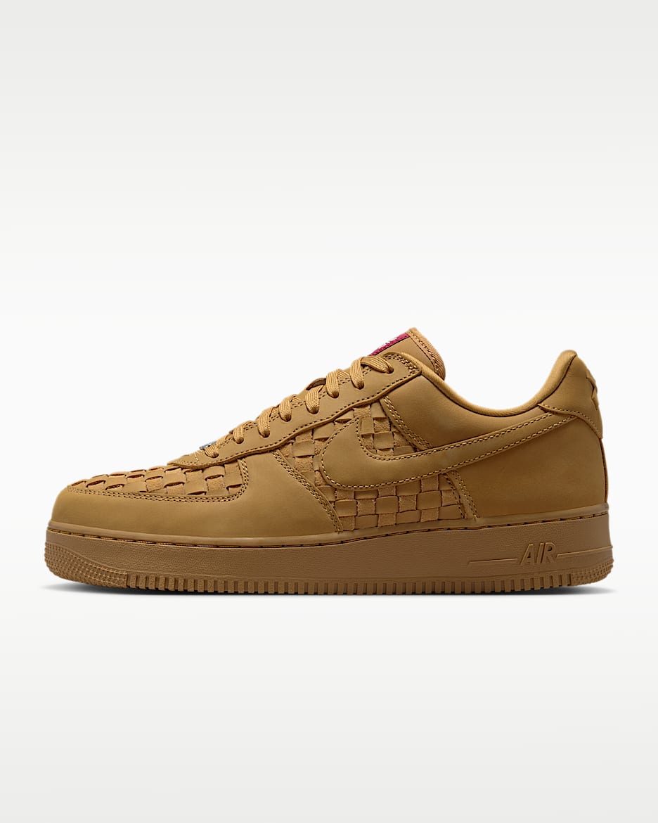 Nike Air Force 1 Low Retro Premium 男子空军一号运动鞋 - 麦黄/帆白/队红/麦黄