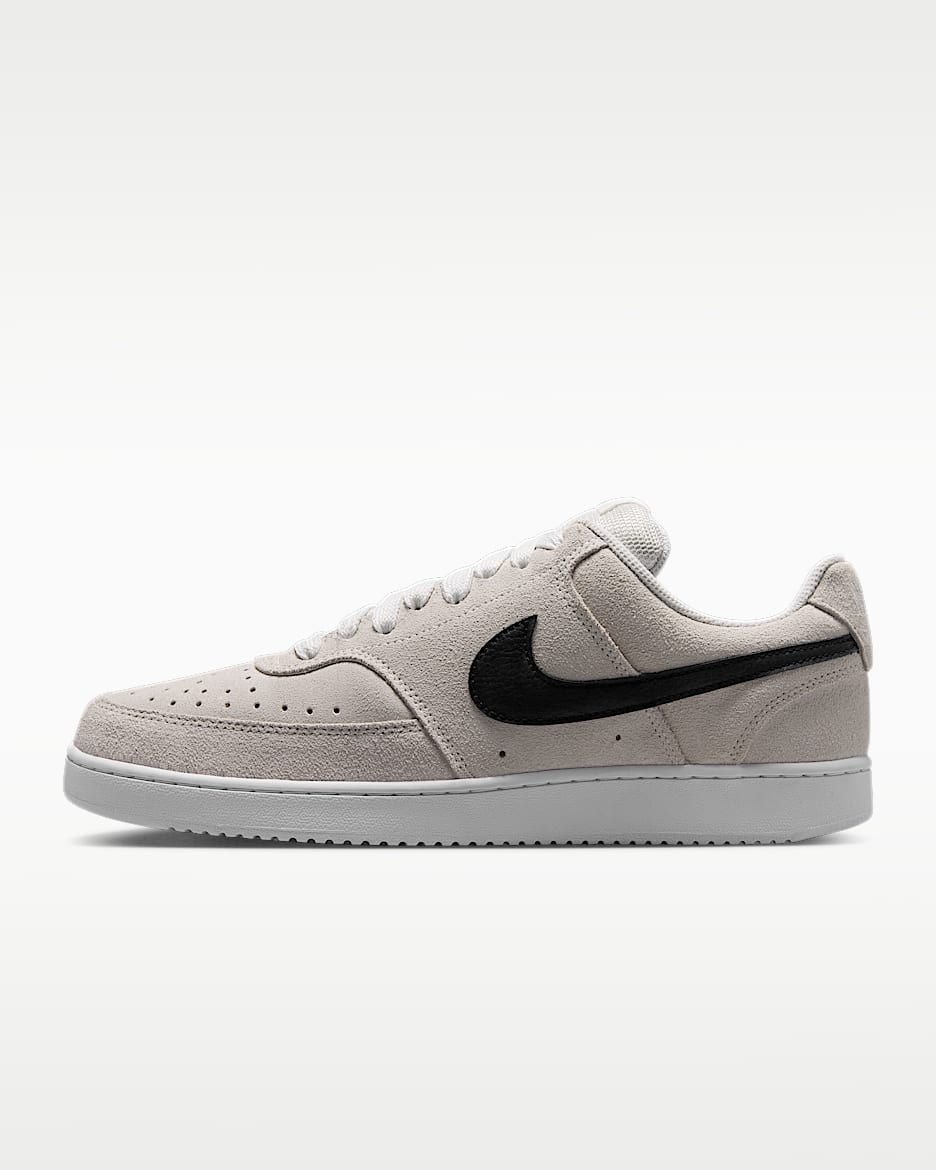 Nike Court Vision Low FL 男子运动鞋 - 山峰白/白色/黑