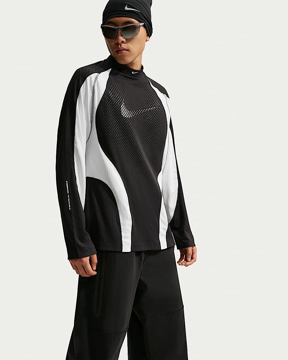 Nike Tech Dri-FIT ADV 男子速干长袖球衣 - 黑/米白/米白