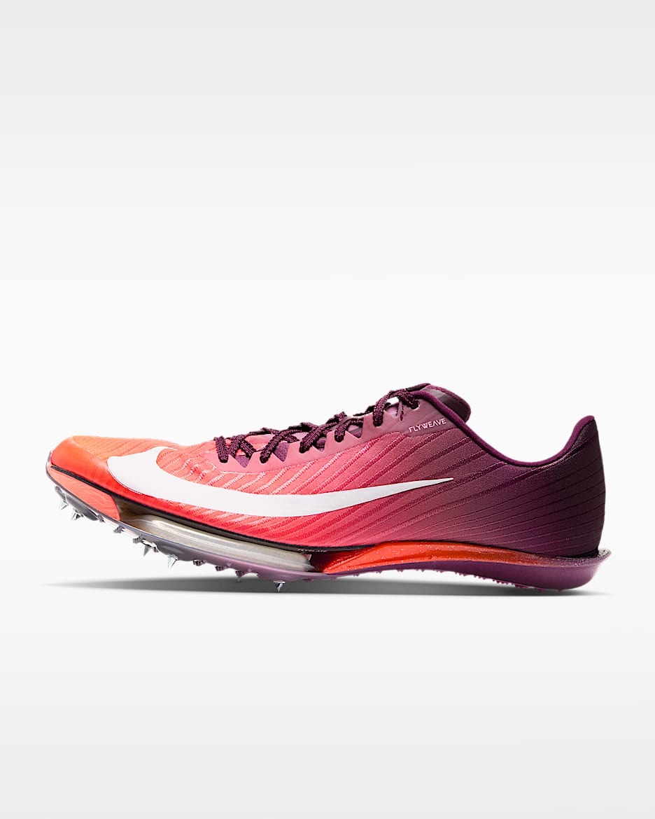 Nike Maxfly 2 迈飞男子田径短跑钉鞋 - 波尔多酒红色/亮深红/橙红/白色