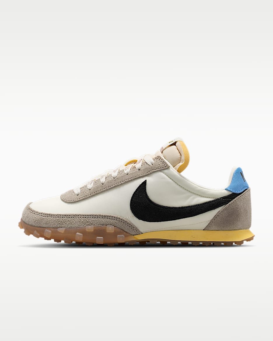 Nike Waffle Racer 男子运动鞋 - 淡象牙白/海玻璃色/大学灰/黑