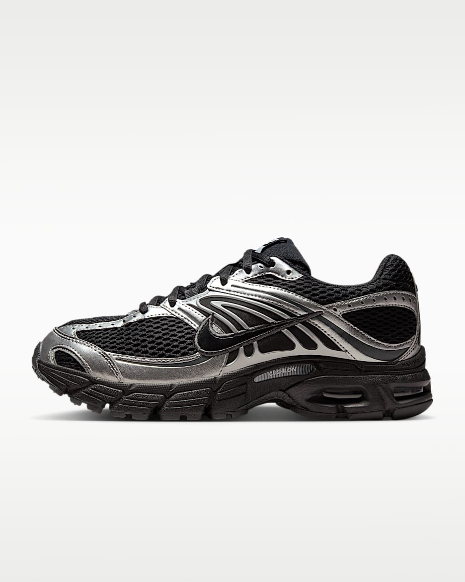 Nike Air Max Moto 2K 女子反光装饰运动鞋 - 黑/金属银/煤黑/黑