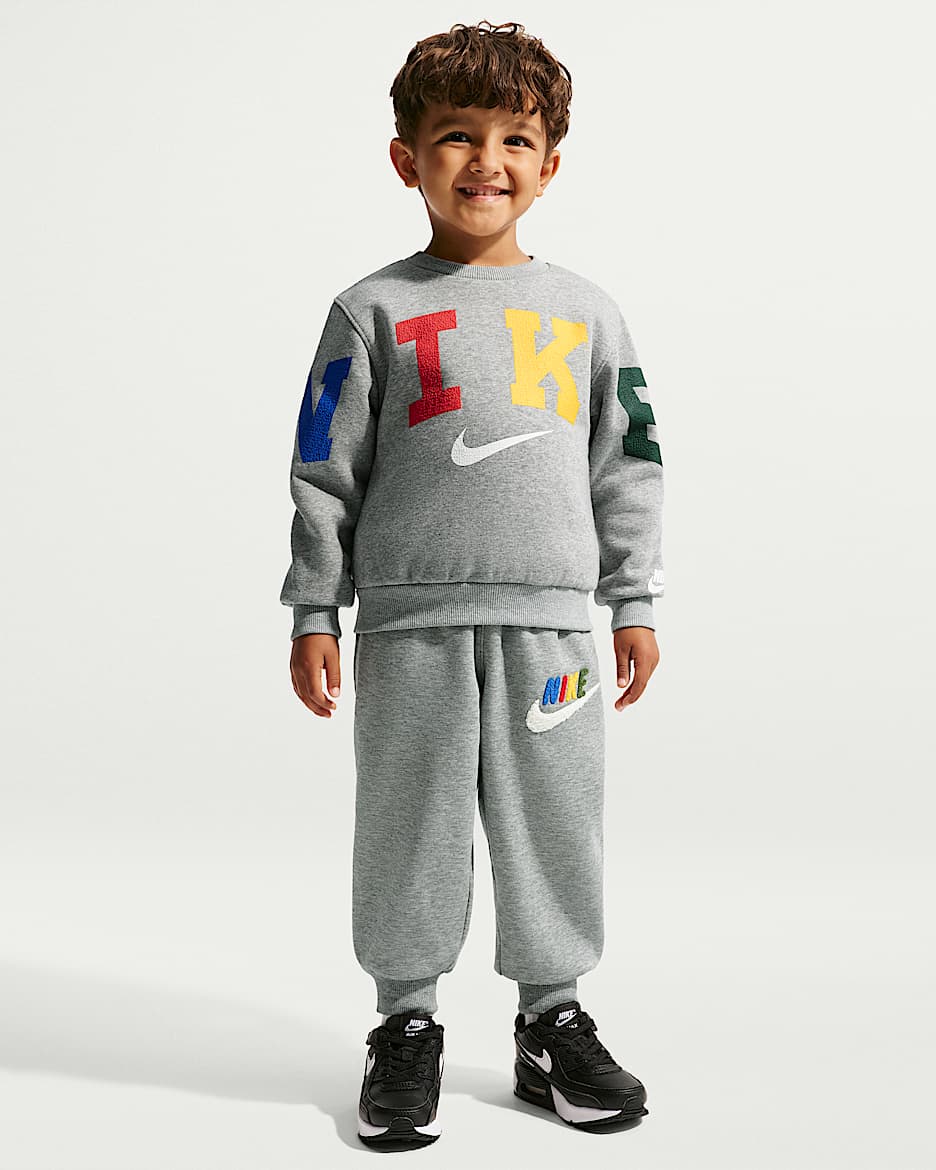 Nike Club 婴童加绒长裤 - 调色暗灰
