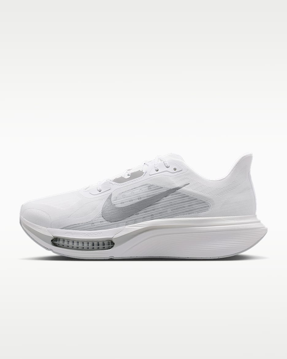Nike Pegasus Plus 2 耐克超级飞马男子公路跑步鞋 - 白色/雾灰/白金色/反光银