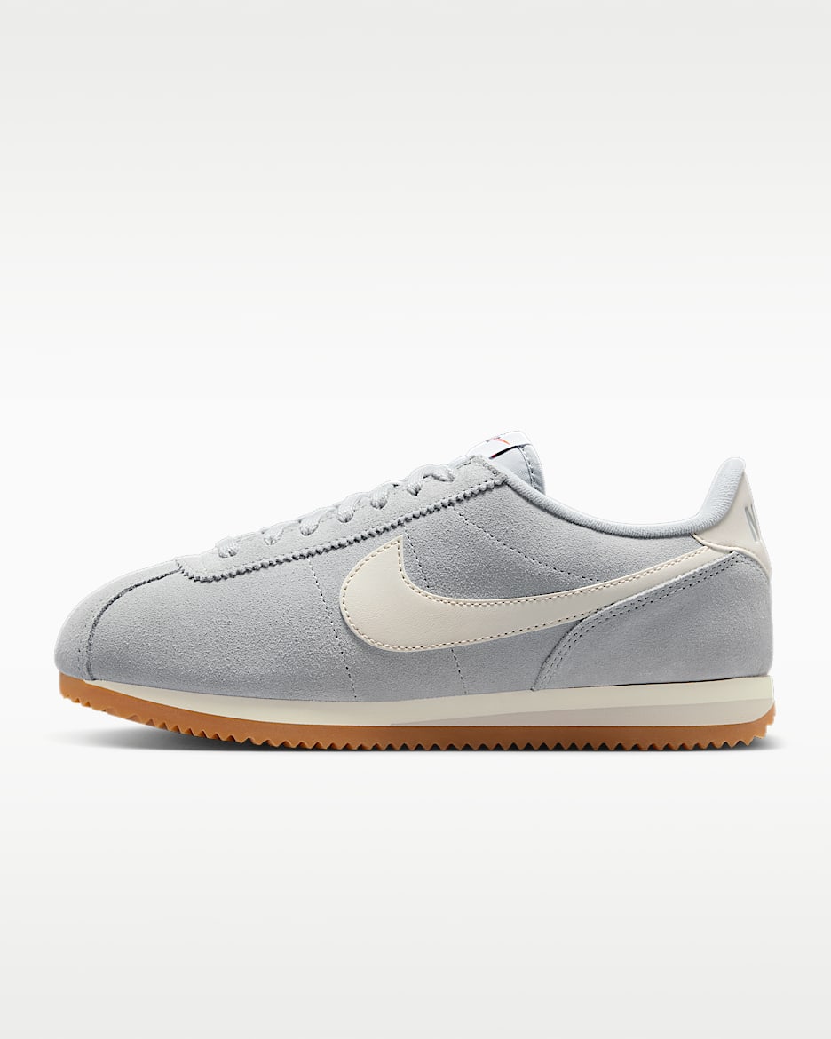 Nike Cortez 女子运动鞋 - 浅烟灰/帆白/橡皮浅褐/浅土褐