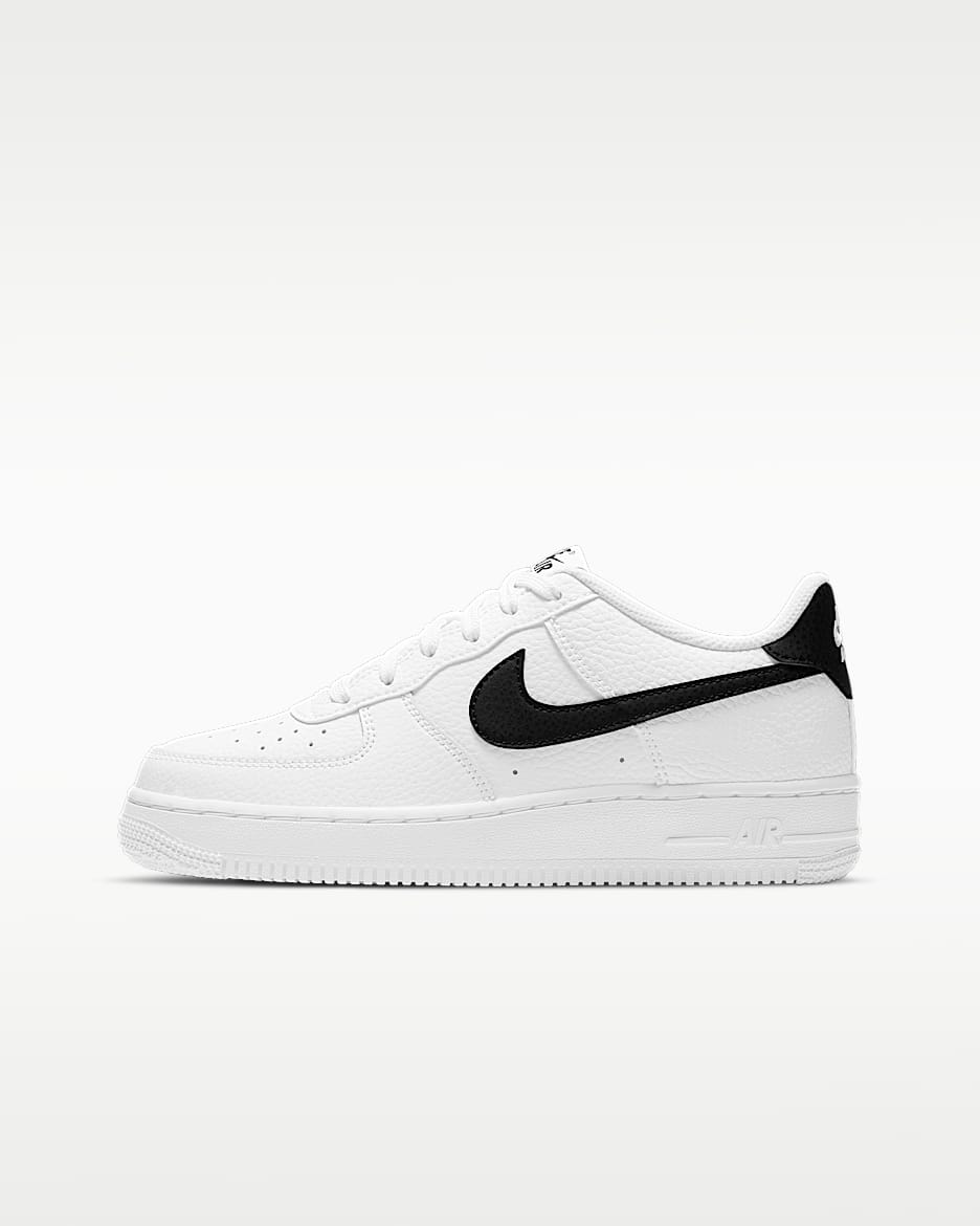 Nike Air Force 1 大童空军一号运动鞋 - 白色/黑