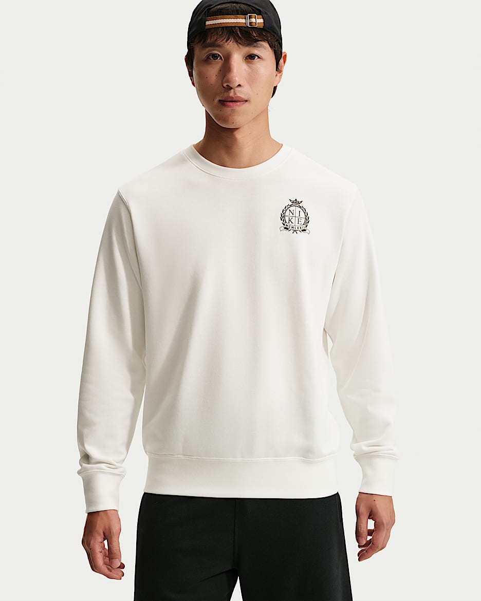 Nike Sportswear Club 男子法式毛圈圆领上衣 - 帆白