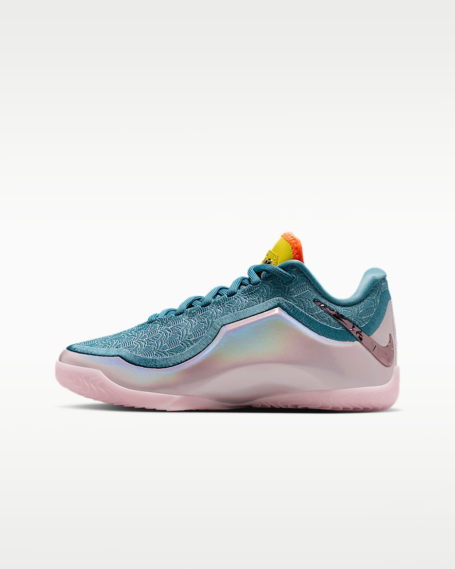 LeBron XXIII 詹姆斯“蝉联霸业”大童篮球鞋 - 烟灰蓝/发光黄/荷兰橙/多色