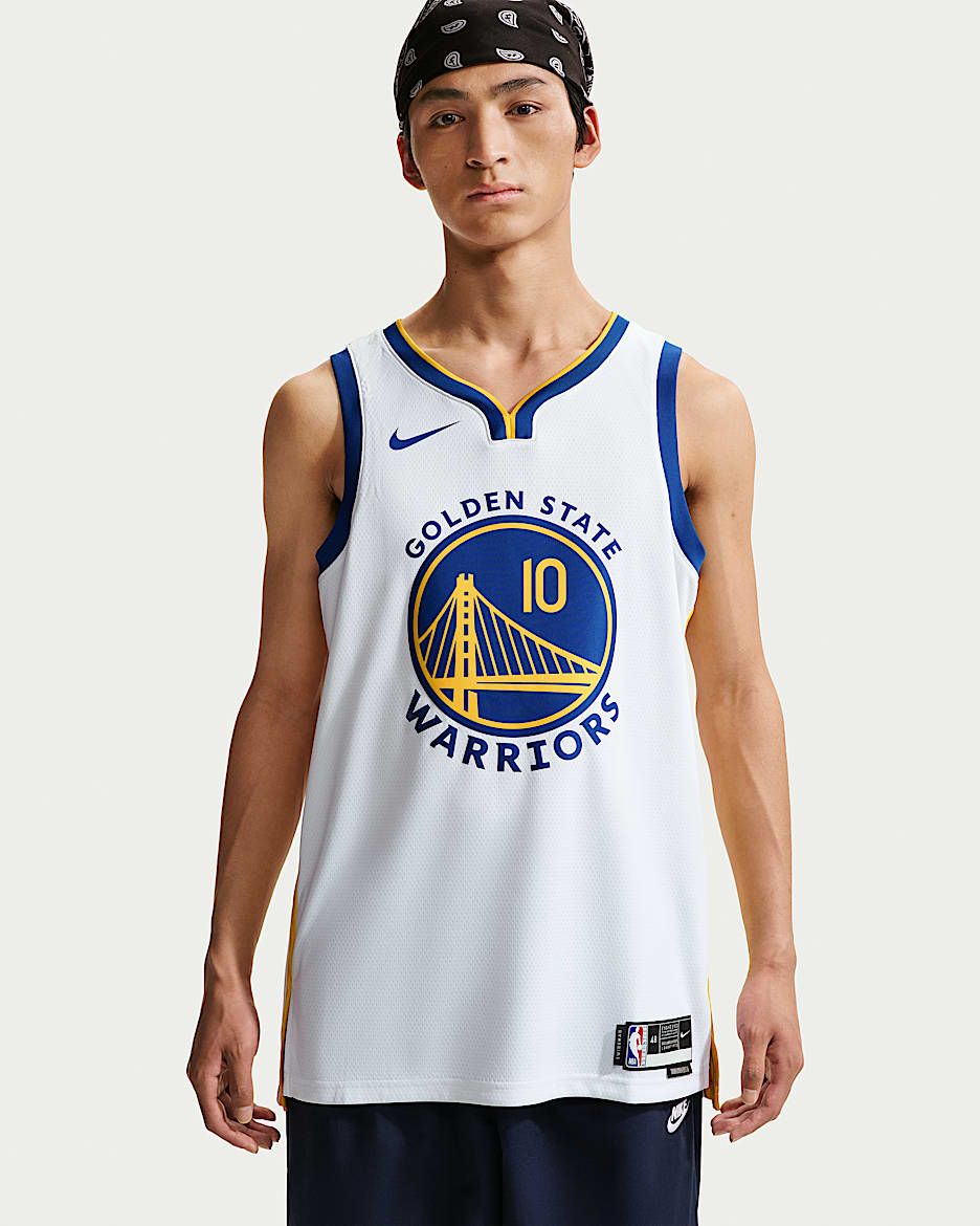 金州勇士队 Association Edition Nike Dri-FIT NBA Swingman Jersey 男子速干球衣 - 白色