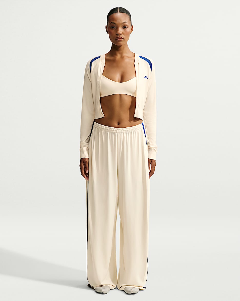NikeSKIMS Stretch Knit 2.0 女子阔腿长裤 - NSKM Actv Ivory/NSKM Cobalt