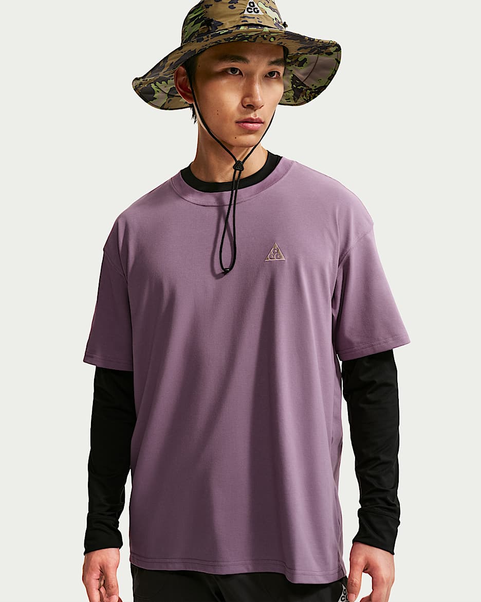 Nike ACG Dri-FIT 男子速干短袖T恤 - 尘紫