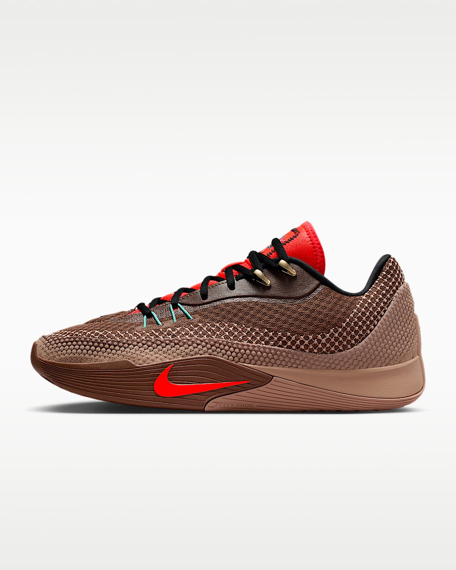 Nike S.T. Flare EP 耐克气焰男/女篮球鞋 - 动物群棕/沙漠黄/水洗水鸭青/亮深红