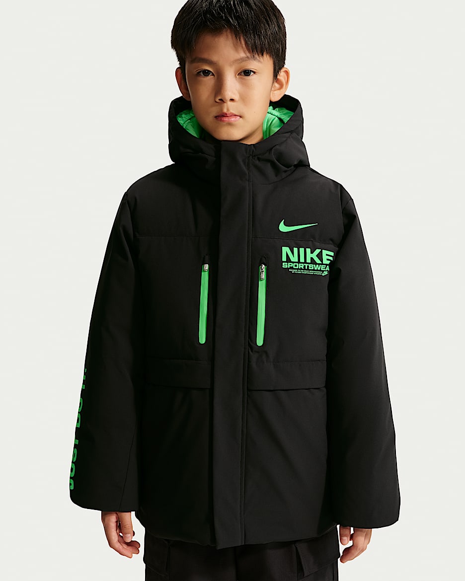 Nike 大童羽绒夹克 - 黑