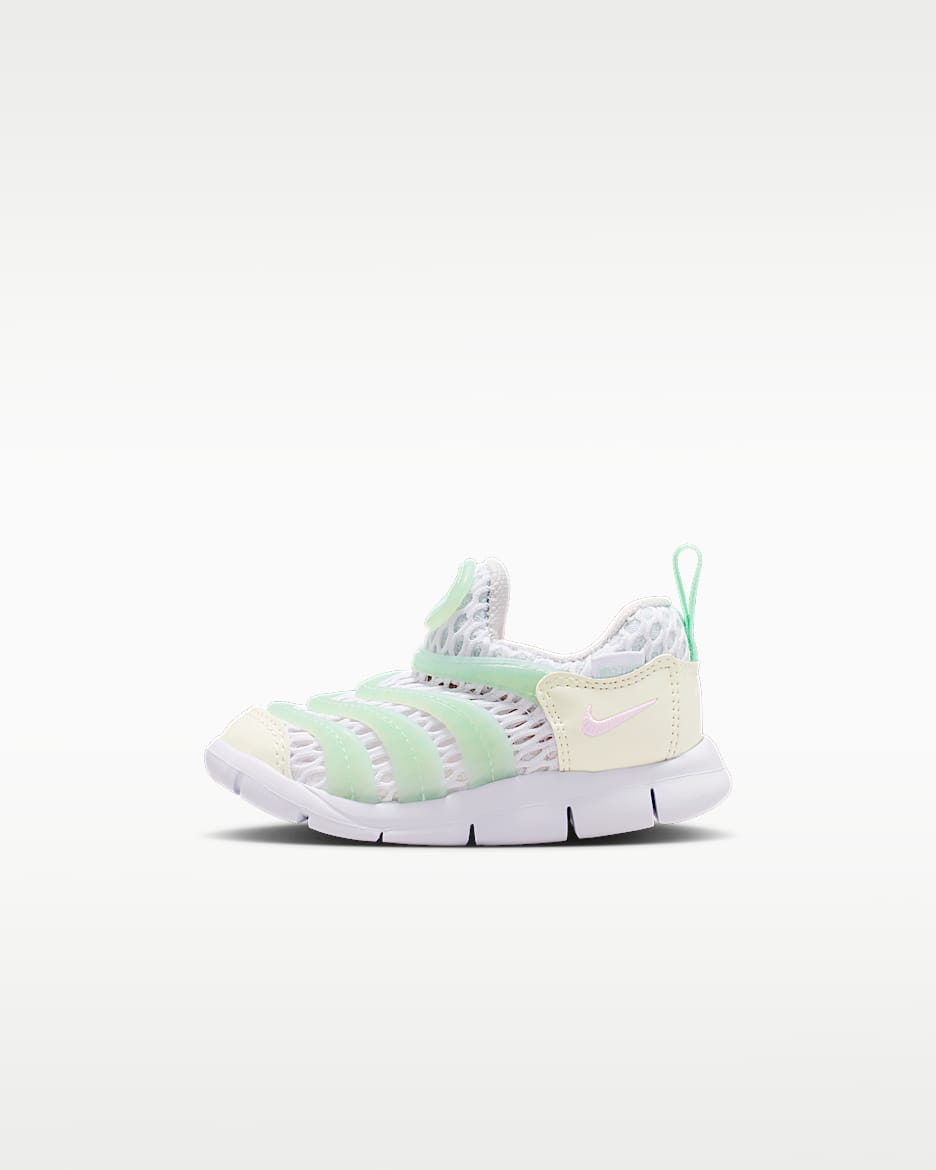 Nike Dynamo Free 2 耐克毛毛虫婴童运动鞋 - 白色/帆白/北极绿/泡沫粉