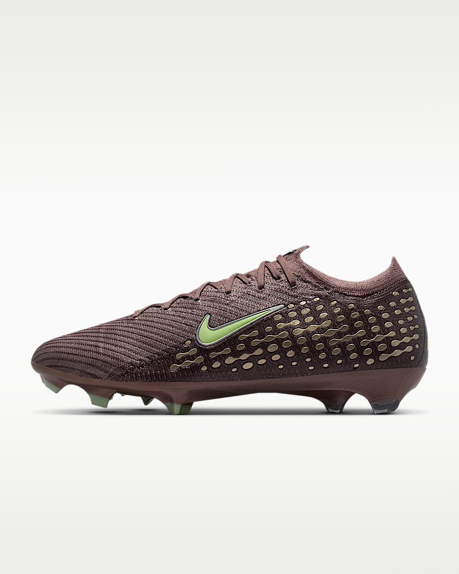 Nike Mercurial Vapor 16 Elite "Kylian Mbappé" 耐克刺客系列姆巴佩男/女 FG 天然硬质草地低帮足球鞋 - 日蚀紫红/金属银