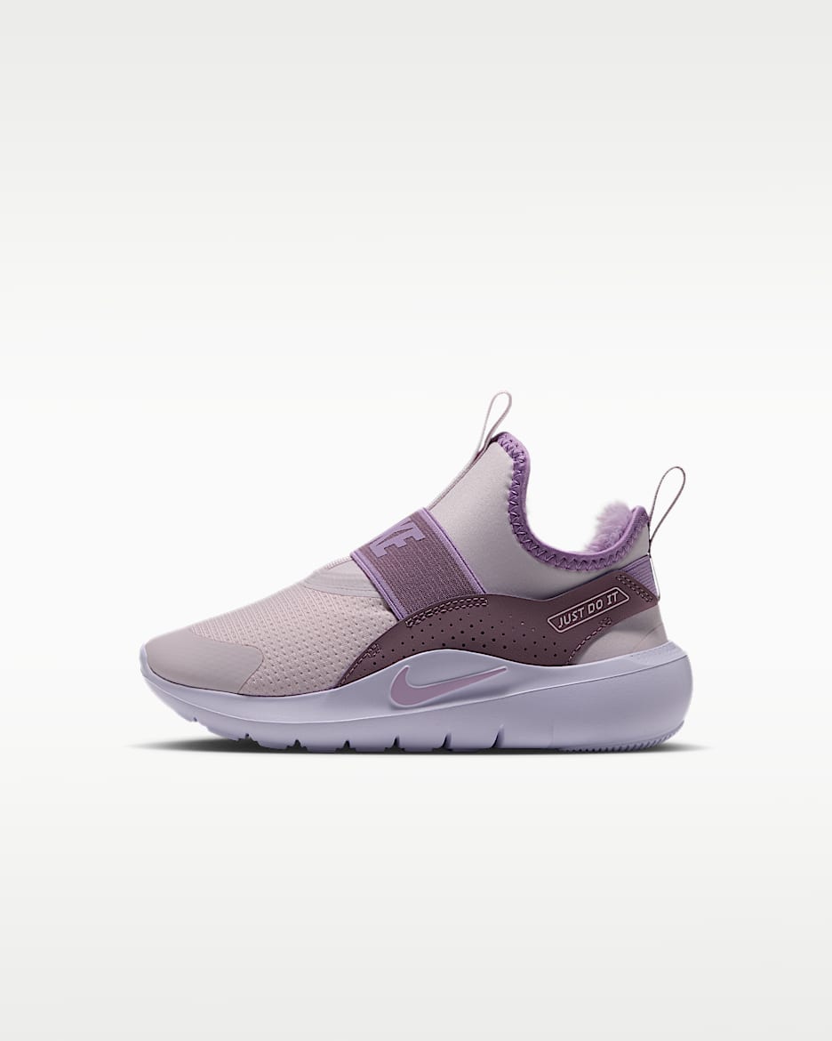 Nike Flex Runner 4 Warm 幼童一脚蹬运动鞋 - 浅紫丁香色/星紫/微葡萄紫/尘紫